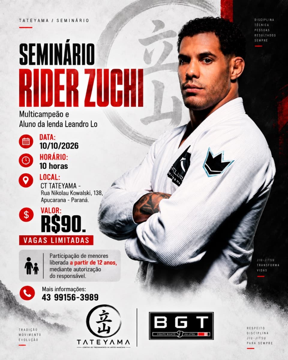 SEMINÁRIO DE JIU-JÍTSU COM RIDER ZUCHI